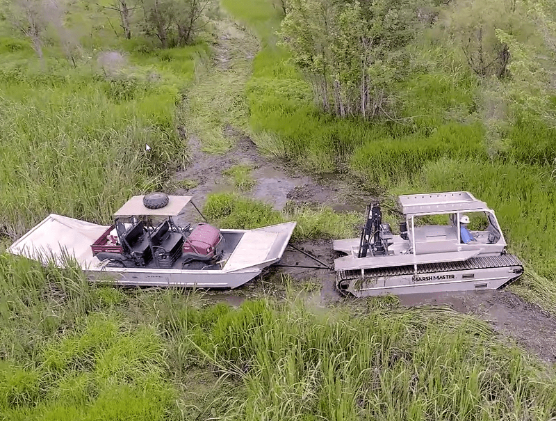 Marsh Master with ATV Sled